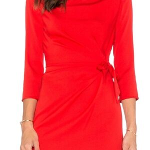 New Diane Von Furstenberg DVF women’s 8 Silk Zoe Dress Red Quiet Luxury